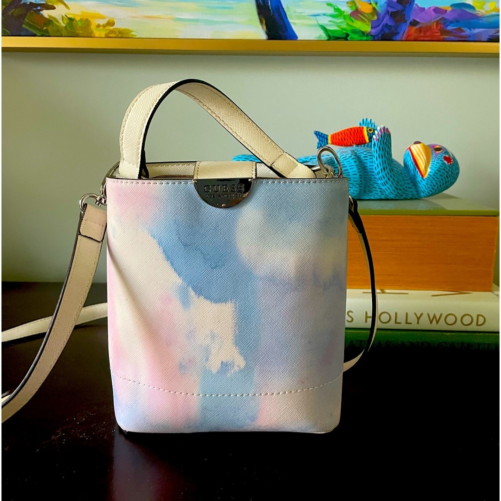Guess crossbody Deming Mini tie dye bucket bag